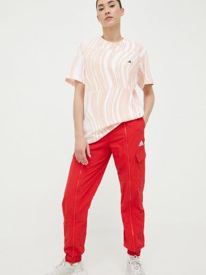 Pamučna majica Adidas By Stella Mccartney narančasta