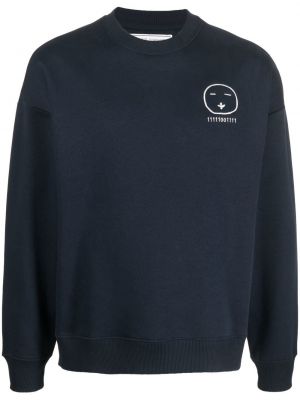 Brodert sweatshirt Société Anonyme blå