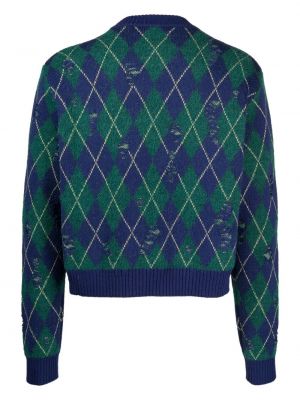 Argyle distressed pullover Liberal Youth Ministry