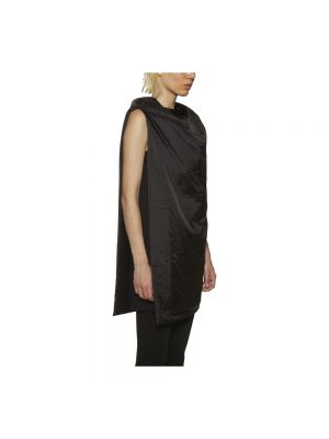 Sukienka mini bez rękawów bawełniana Rick Owens czarna
