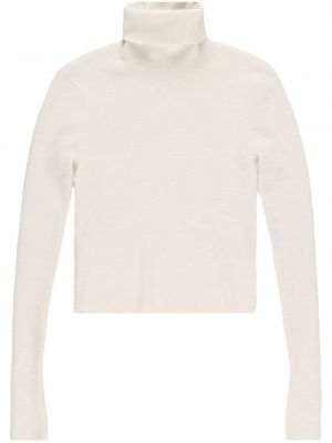 Biały sweter z kaszmiru Jacob Lee