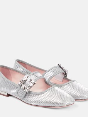 Balerina cipők Roger Vivier ezüstszínű