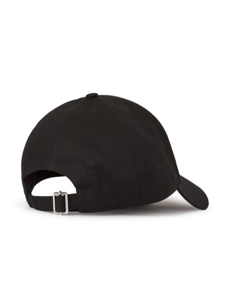 Raštuotas kepurė su snapeliu Karl Lagerfeld juoda