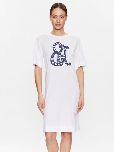 Платье-рубашка Emporio Armani Underwear белое