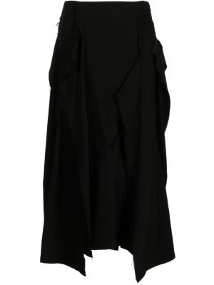 Džínsová sukňa Yohji Yamamoto čierna