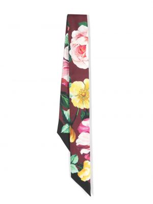 Virágos selyem sál nyomtatás Dolce & Gabbana