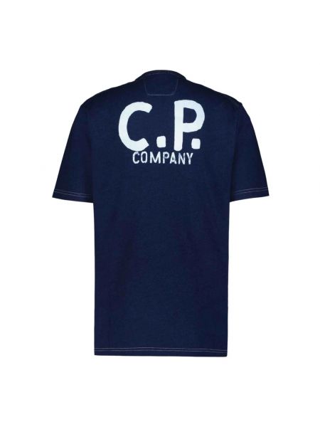 T-shirt aus baumwoll C.p. Company blau
