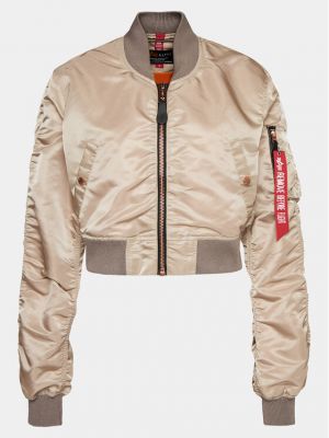 Relaxed fit bomber striukė Alpha Industries smėlinė