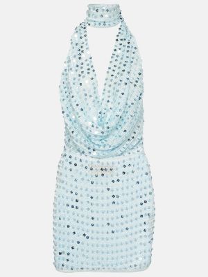 Mini robe à paillettes Aya Muse bleu