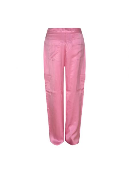 Pantalones rectos Chiara Ferragni Collection rosa
