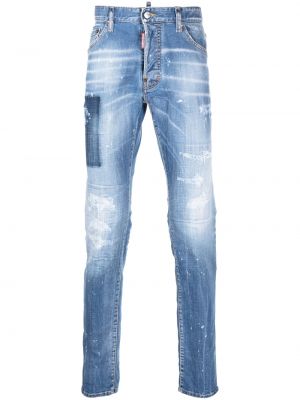 Skinny fit-jeans Dsquared2 blå