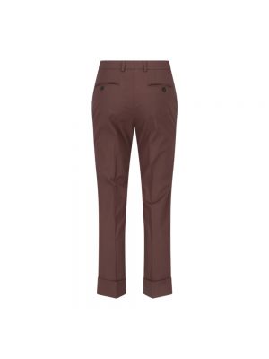 Pantalones slim fit Incotex marrón