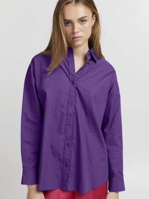 Рубашка Ichi фиолетовая