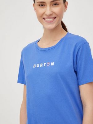 Хлопковая футболка Burton синяя