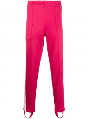 Pantalones de chándal a cuadros Adidas rosa
