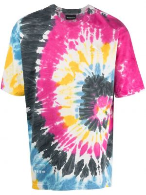 Памучна тениска с tie-dye ефект Mauna Kea бяло