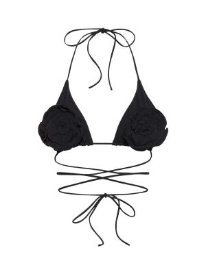 Bikini s cvjetnim printom Magda Butrym crna