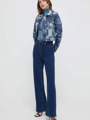 Pamučni pulover Versace Jeans Couture plava