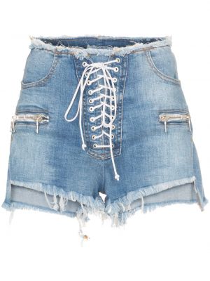 Blonder jeans-shorts Unravel Project blå