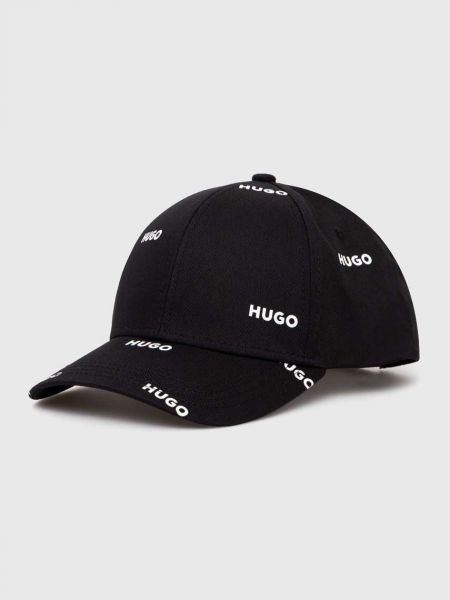 Pamučna kapa Hugo crna