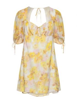 Mini vestido For Love And Lemons amarillo