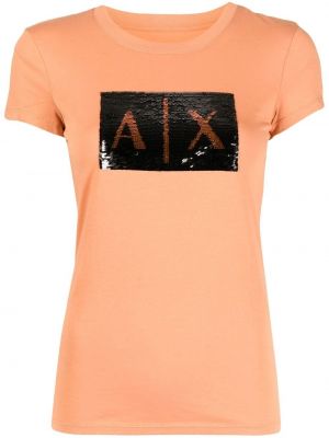 T-shirt Armani Exchange brun