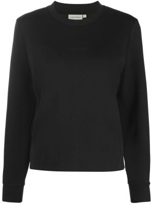 Raštuotas džemperis be gobtuvo Calvin Klein juoda