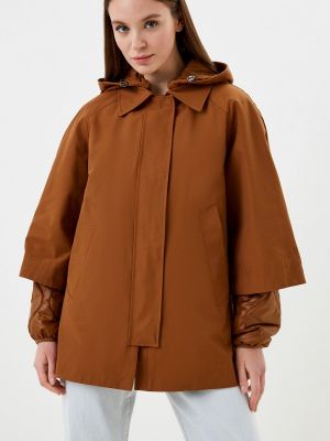 Утепленная демисезонная куртка Stefanel коричневая