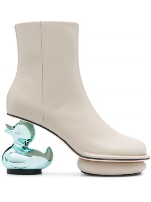 Leder ankle boots Maison Mihara Yasuhiro beige