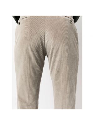 Pantalones chinos de pana de algodón con bolsillos Pt Torino beige