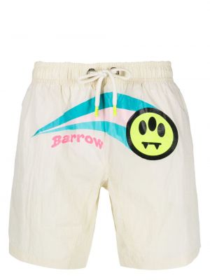 Shorts à imprimé Barrow blanc