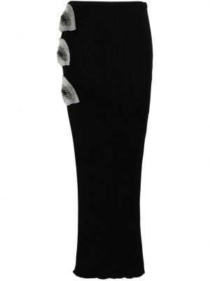Křišťálové dlouhá sukně Giuseppe Di Morabito černé