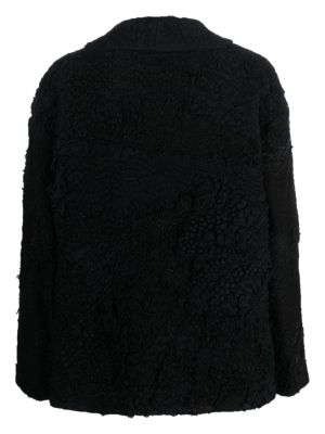 Geblümt strickjacke aus baumwoll By Walid schwarz