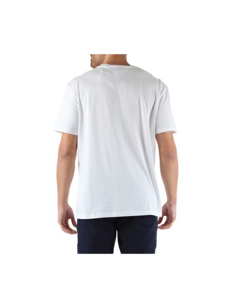 Camiseta con bordado de algodón Tommy Jeans blanco