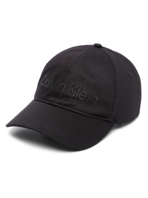 Tikitud müts Calvin Klein must