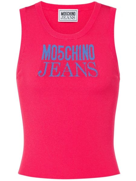 Top s printom Moschino Jeans