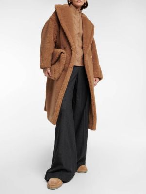 Шерстяное пальто Max Mara коричневое