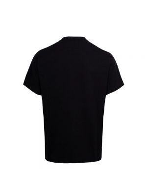 Koszulka z cekinami Versace Jeans Couture czarna