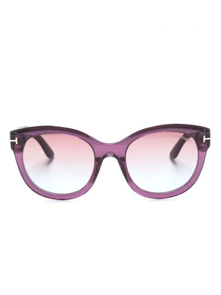 Oversized sluneční brýle Tom Ford Eyewear fialové