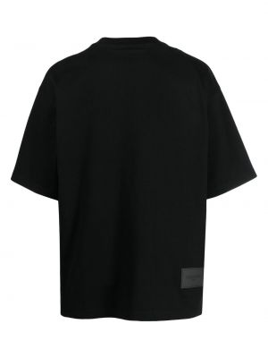 Raštuotas medvilninis marškinėliai We11done juoda