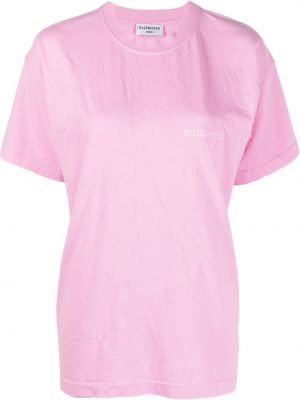 Rund hals t-skjorte Balenciaga rosa