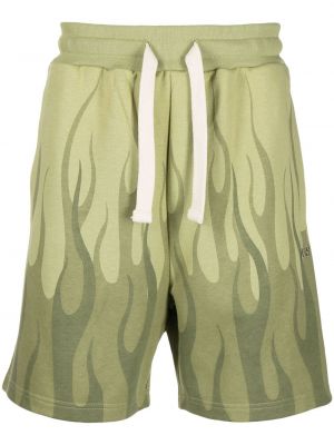 Bombažne bermuda kratke hlače s potiskom Vision Of Super zelena