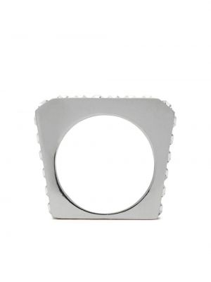 Δαχτυλίδι με πετραδάκια Saint Laurent ασημί