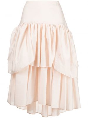 Asimetrična suknja Shanshan Ruan ružičasta