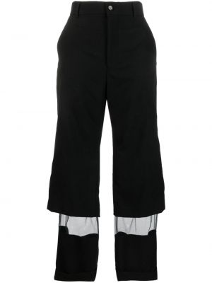 Spodnie wełniane tiulowe Noir Kei Ninomiya czarne