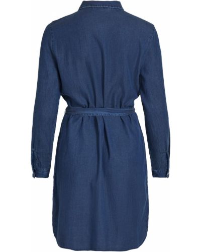 Košeľové šaty Vila modrá