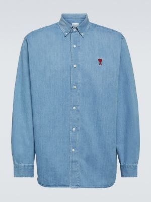 Džínová košile Ami Paris modrá