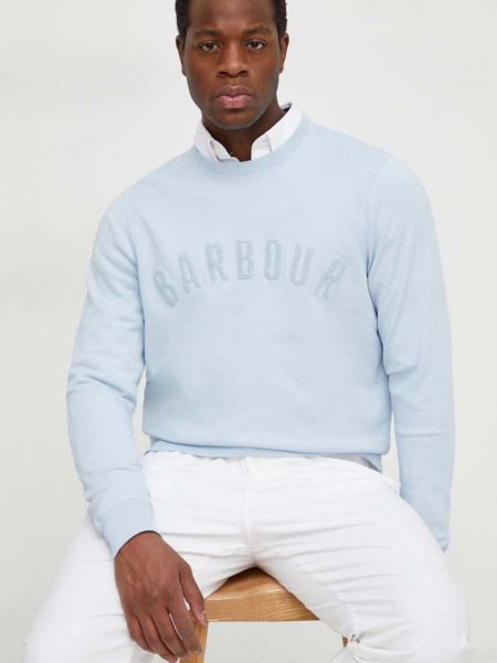 Хлопковый свитер с аппликацией Barbour