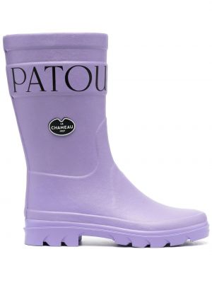 Raštuotos guminiai batai Patou violetinė