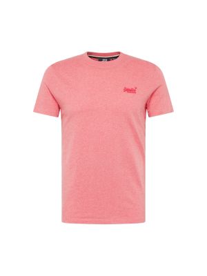 Меланж тениска Superdry розово